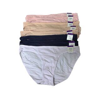 Lot Of‎ 8 Jenni Intimates Size XXL Cotton Bikini Panty Underwear 2XL